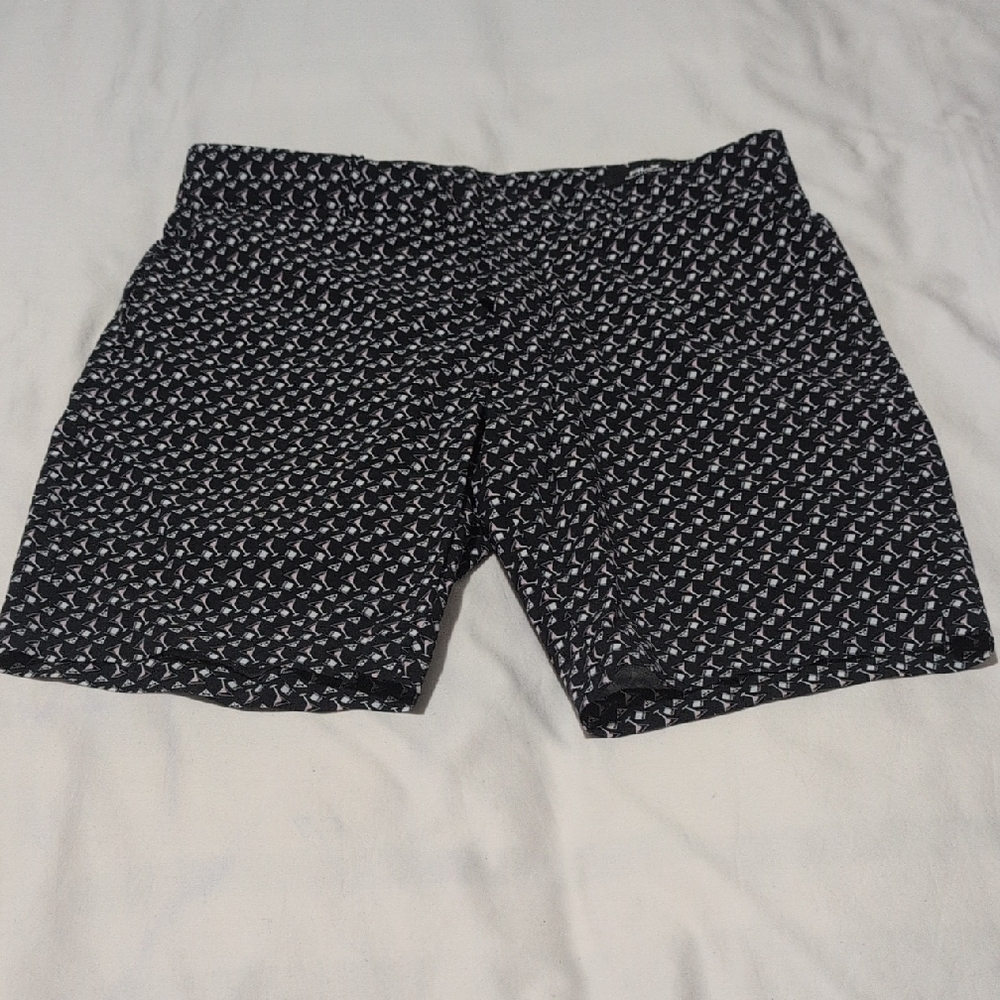 RLX Ralph Lauren Black and White Patterned Men's Shorts